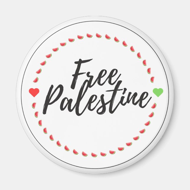 Free Palestine Magnet (Devant)