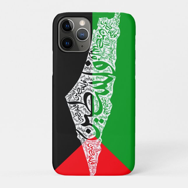 Free Palestine map and flag فلسطين Case-Mate iPhone Case (Back)