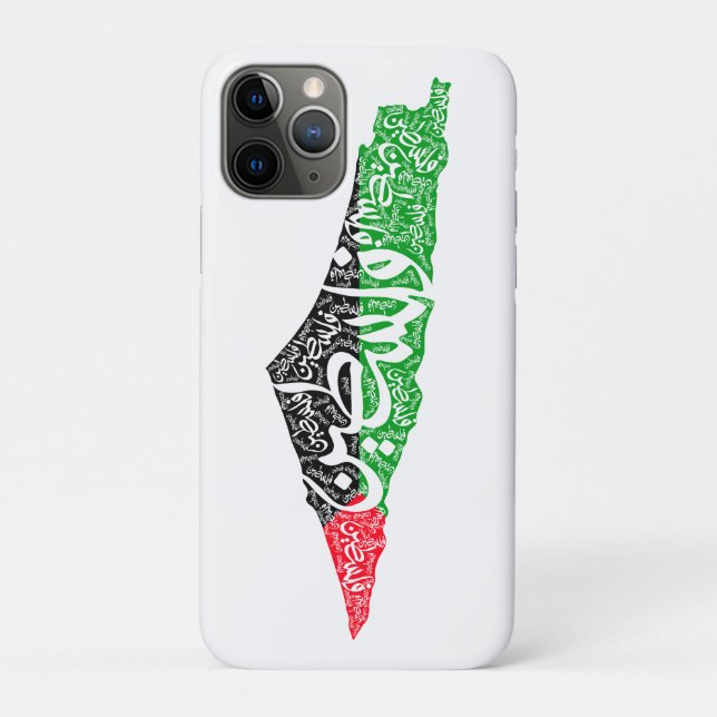 Free Palestine map and flag فلسطين Case-Mate iPhone Case (Back)