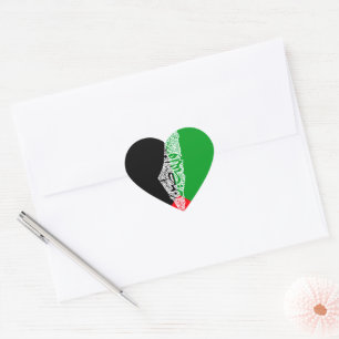 Free Palestine map and flag فلسطين Heart Sticker