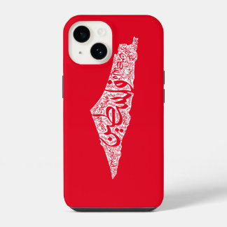 Free Palestine map and flag فلسطين iPhone 14 Case