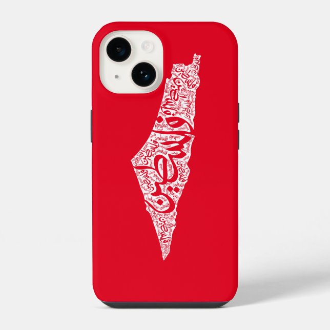 Free Palestine map and flag فلسطين iPhone Case (Back)