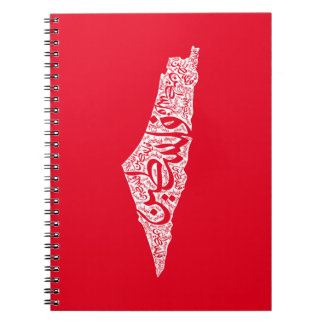 Free Palestine map and flag فلسطين Notebook