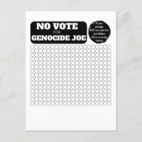 FREE PALESTINE - No Vote for Genocide Joe - Pledge