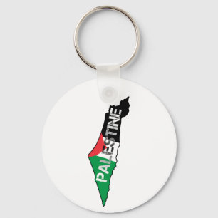 Free Palestine Palestine Flag on Palestine Map Keychain