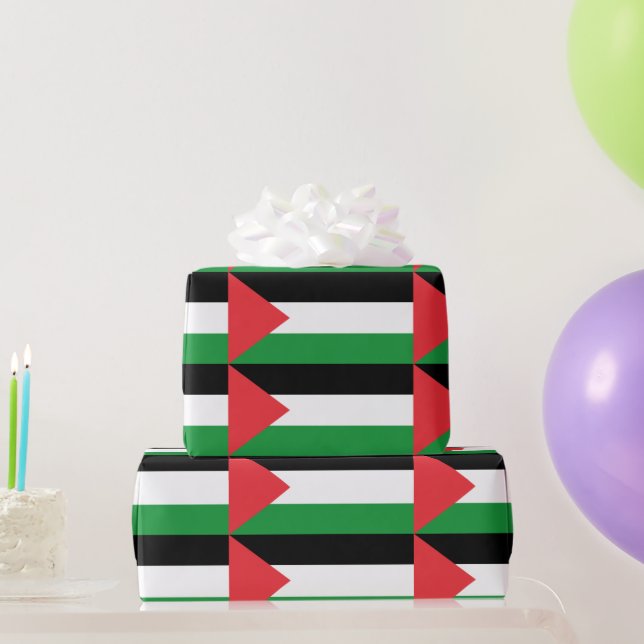 FREE PALESTINE PALESTINE FLAG WRAPPING PAPER (Party Gifts)