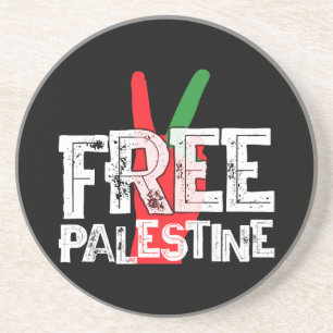 Free Palestine Palestinian Patriotic Ceasefire Tee Coaster