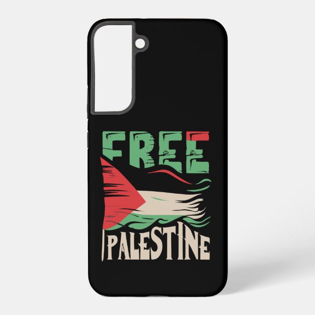 Free Palestine Peace Palestine Gaza Jerusalem Samsung Galaxy S22+ Case (Back)