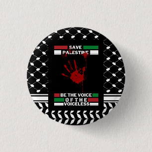 Free Palestine Pin Button in Palestine Flag Theme