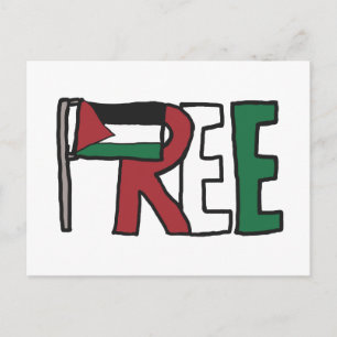 Free Palestine Postcard