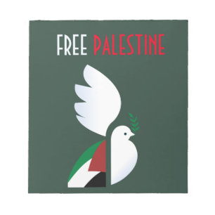 Free Palestine – Pro-Palestine Office Supplies Notepad