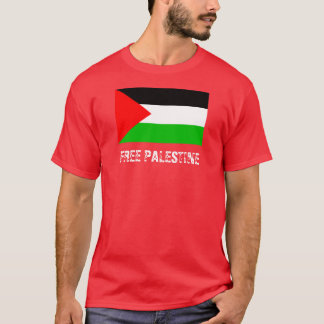 Free Palestine Red T-Shirt