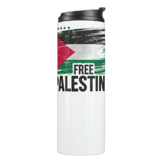 Free Palestine Stand with Palestine Thermal Tumbler