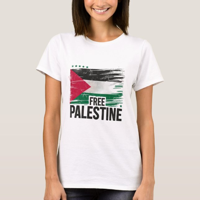 Free Palestine Support Palestine T-Shirt (Front)