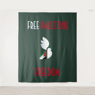 Free Palestine Tapestry