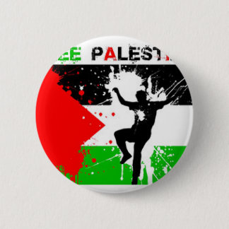 FREE PALESTINE THEME. 2 INCH ROUND BUTTON