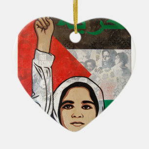 Free Palestine- Viva Palestina Ceramic Ornament
