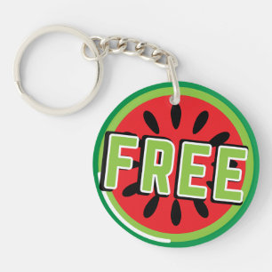 Free Palestine watermelon- Freedom for Palestinian Keychain