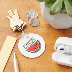 FREE PALESTINE WATERMELON KEYCHAIN
