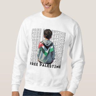 FREE PALESTINE white Sweatshirt