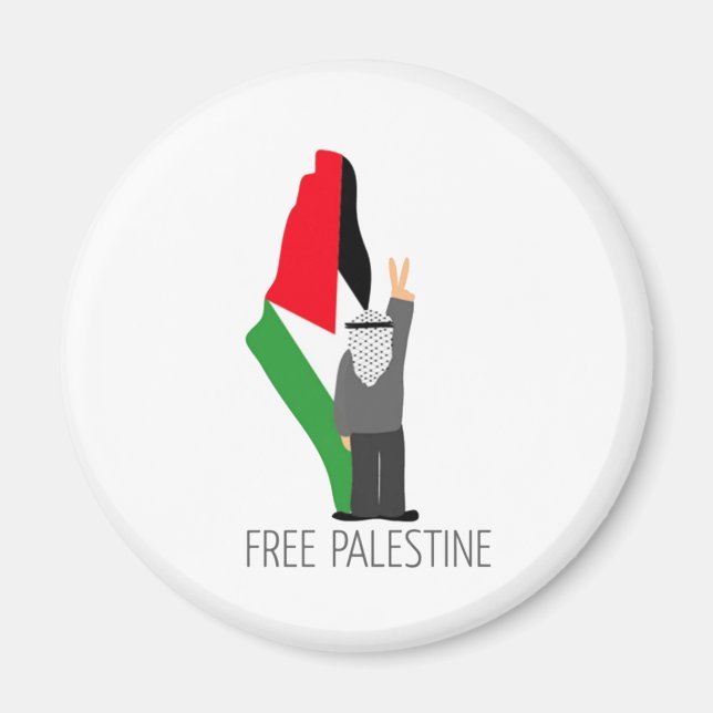 Free Palestine with the right of return Magnet (Front)