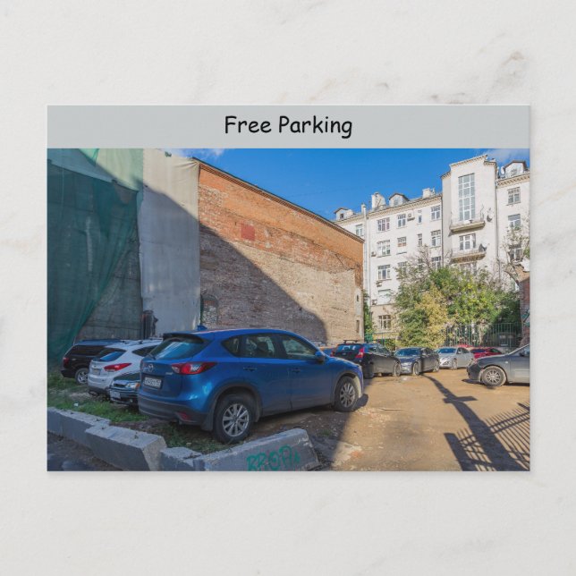 Free parking postcard (Front)
