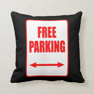 Free Parking Sign Premium Couch Pillow