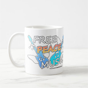 Free Peace Music  Coffee Mug