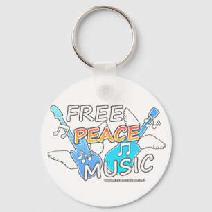 Free Peace Music    Keychain
