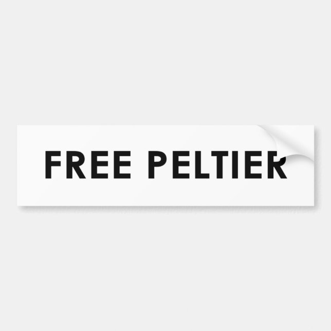 FREE PELTIER BUMPER STICKER (Front)