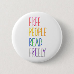 Free People Read Freely 2 Inch Round Button