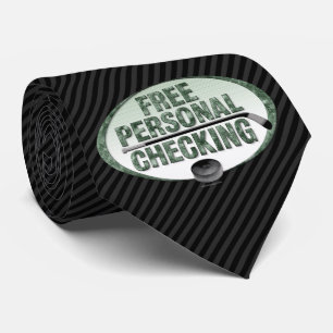 Free Personal Checking (hockey) Neck Tie