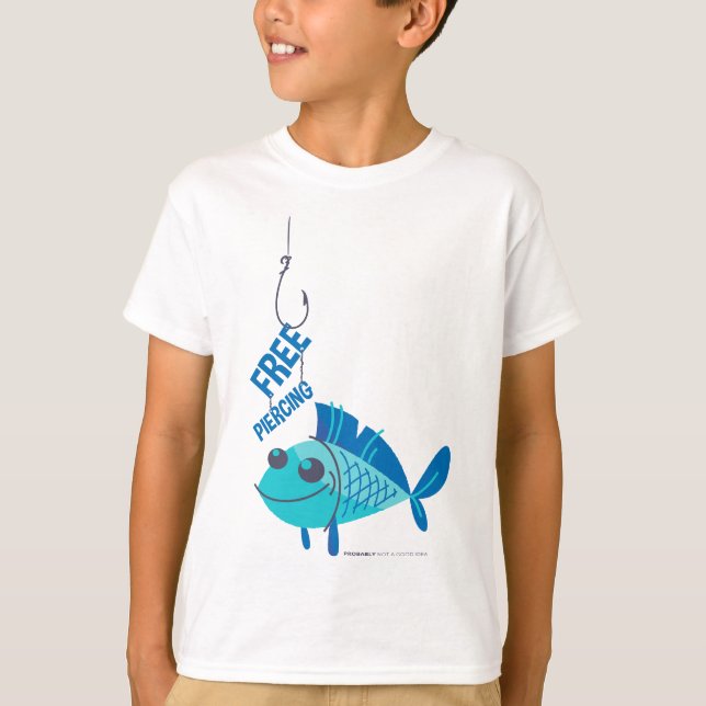 "Free Piercing" – A Dangerous Hook T-Shirt (Front)