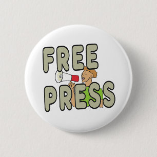 Free Press 2 Inch Round Button