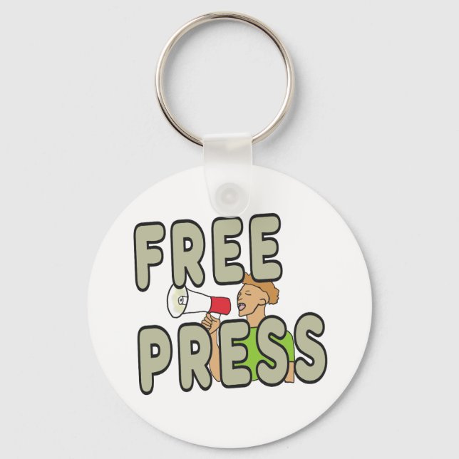 Free Press Keychain (Front)