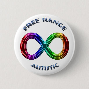 Free Range Autistic 2 Inch Round Button