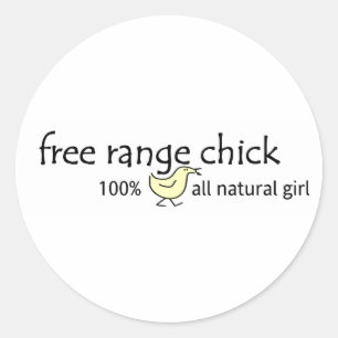Free Range Chick Classic Round Sticker