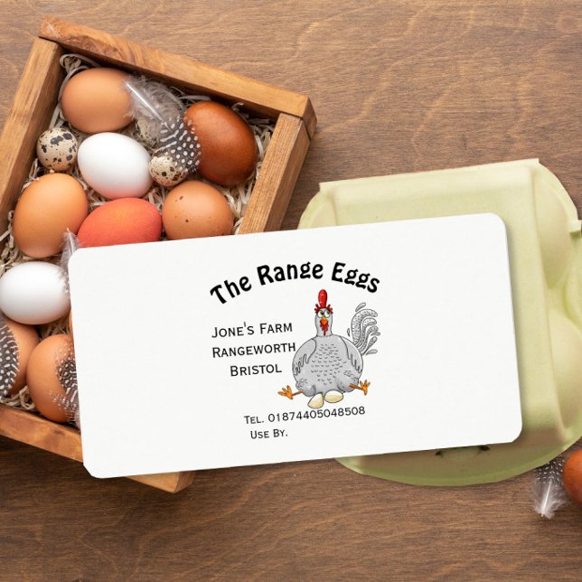free range egg box Label farm shop (Creator Uploaded)