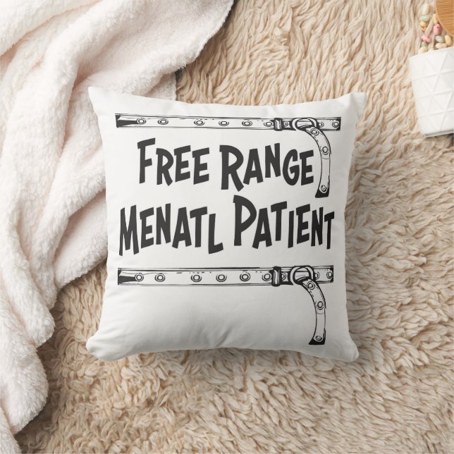Free Range Mental Patient Pillow (Blanket)
