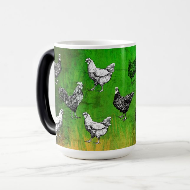 free roaming hen magic mug (Front Left)
