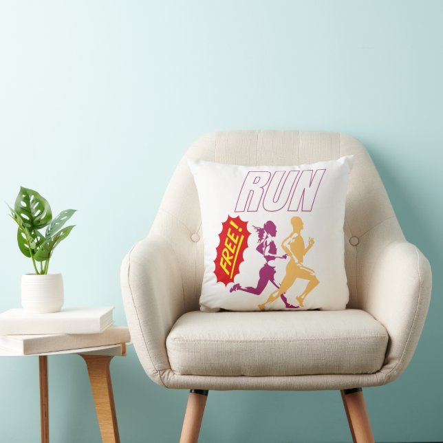 free run throw pillow (Chair)