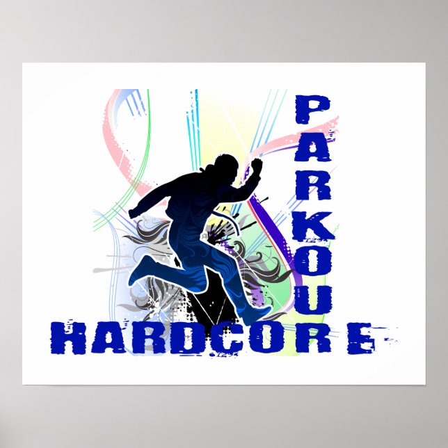 Free Running Parkour Hardcore Poster (Front)