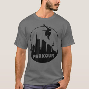 Free Running Parkour Men Kids  T-Shirt