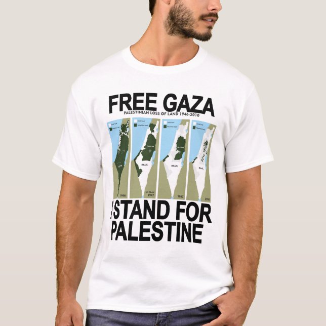 FREE SAFE GAZA PALESTINE T-Shirt (Front)