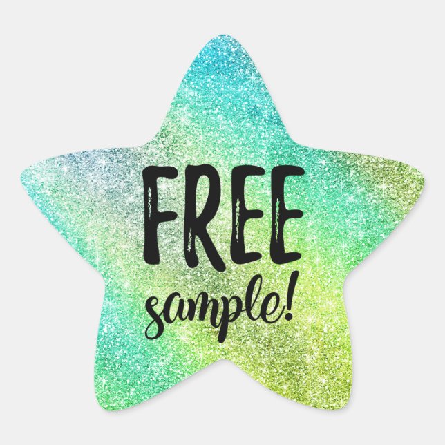 Free sample glitter label (Front)
