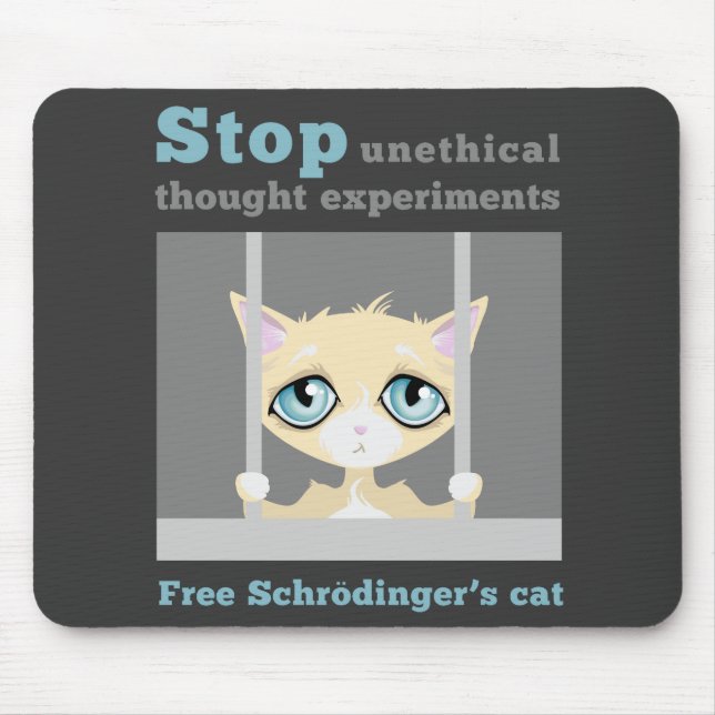 Free Schrodinger's Cat Mouse Pad (Front)