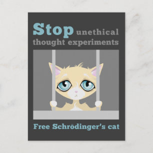Free Schrodinger's Cat Postcard