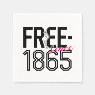 FREE Since 1865 Juneteenth Liberation Design Napkin