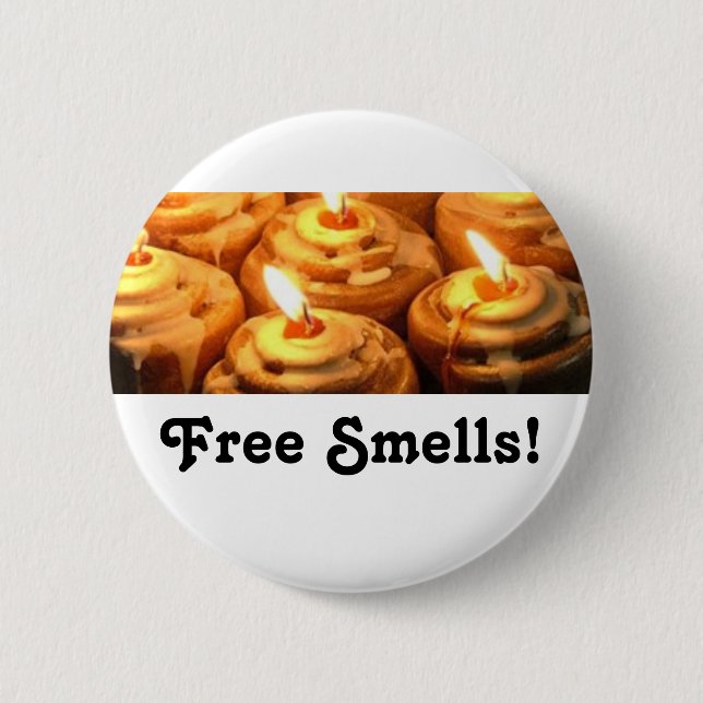 Free Smells 2 Inch Round Button (Front)
