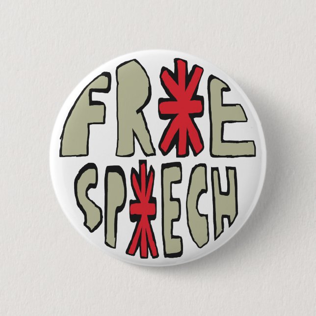 Free Speech 2 Inch Round Button (Front)